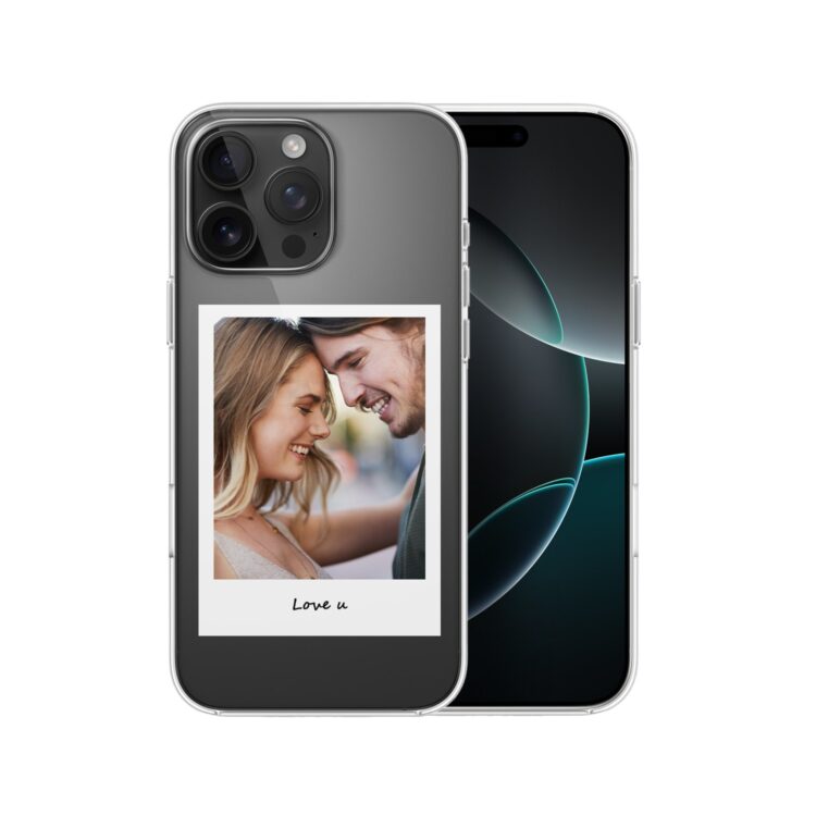 Smartfon z zdjęciem zakochanej pary.