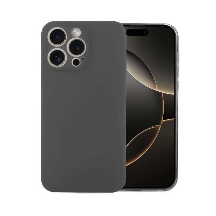 Czarny smartfon z potrójnym aparatem.