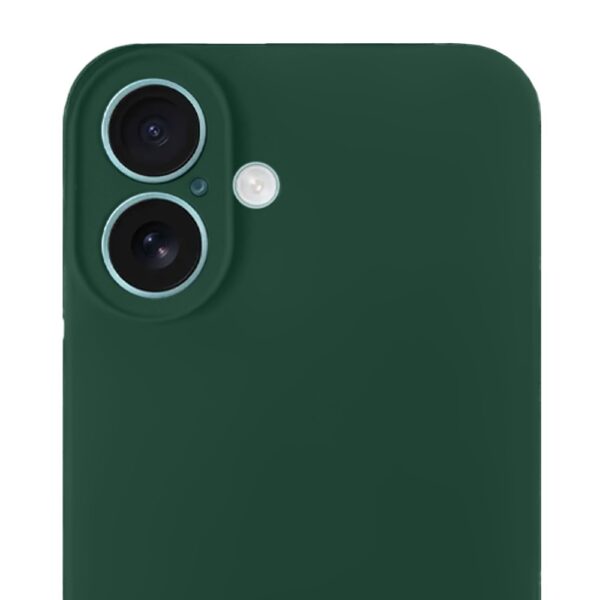 Zielony smartfon, podwójny aparat fotograficzny.