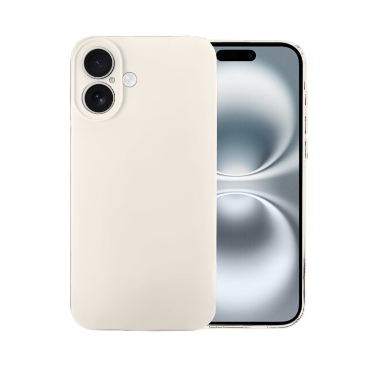 Biały smartfon z podwójnym aparatem.