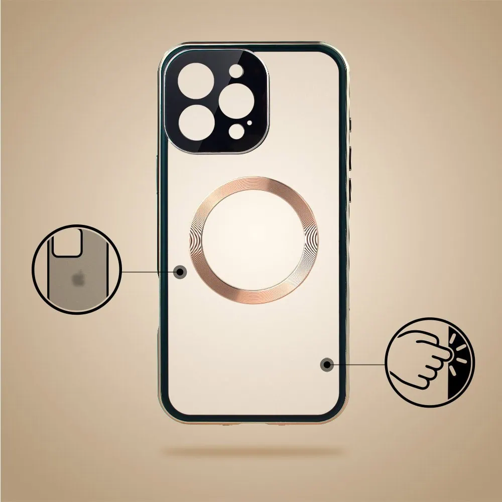 Obudowa-do-iPhone-16-Pro-podwojna-szyba-i-aluminium-360°-przod-tyl-magnetyczna-matowy-tyl-z-MagSafe-i-oslona-aparatu-tytan-pustynny-pop-7 Projekt obudowy smartfona z przeźroczystym tyłem.