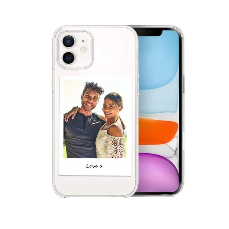 Etui do iPhone 11 z MagSafe, Polaroid z własnym zdjęciem, upominek na prezent, przeźroczyste (3)