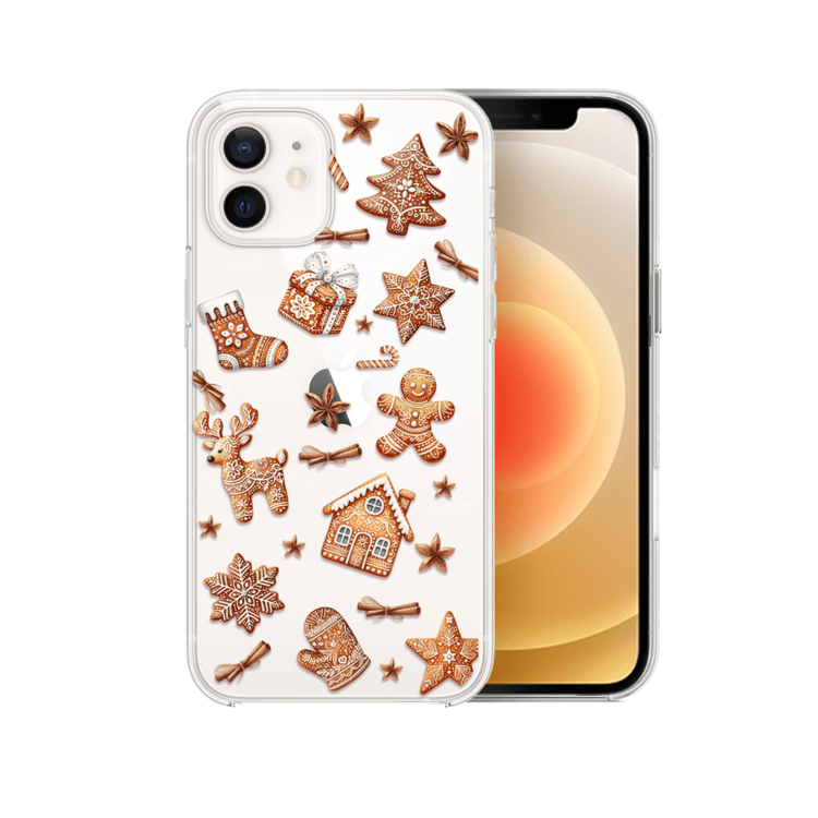 iPhone z etui w świąteczne pierniki.