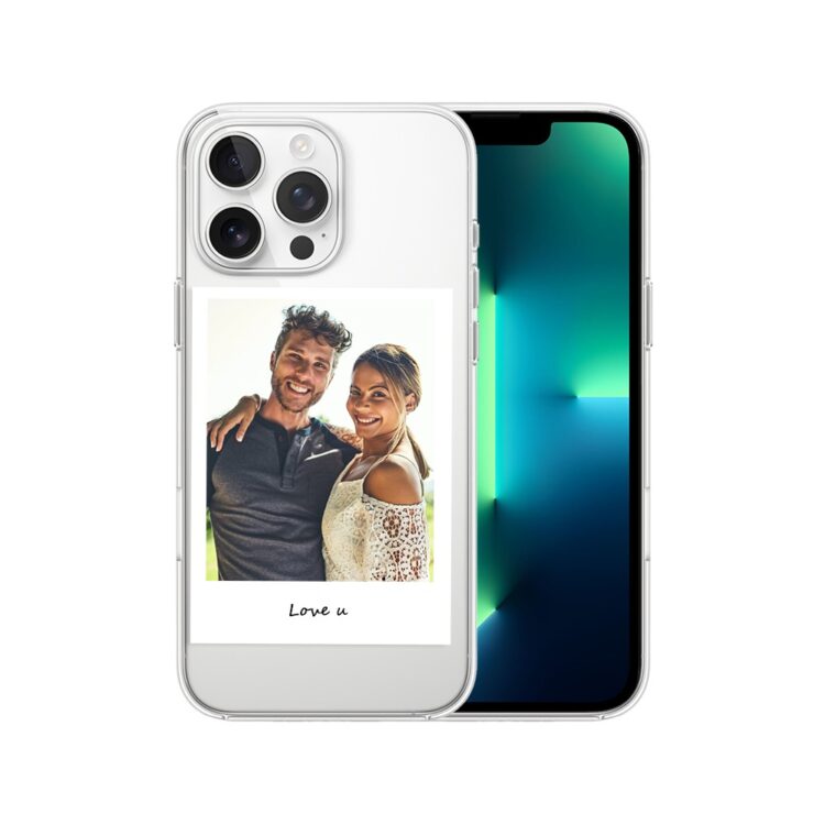 Etui do iPhone 13 Pro z MagSafe, Polaroid z własnym zdjęciem, upominek na prezent, przeźroczyste (5)