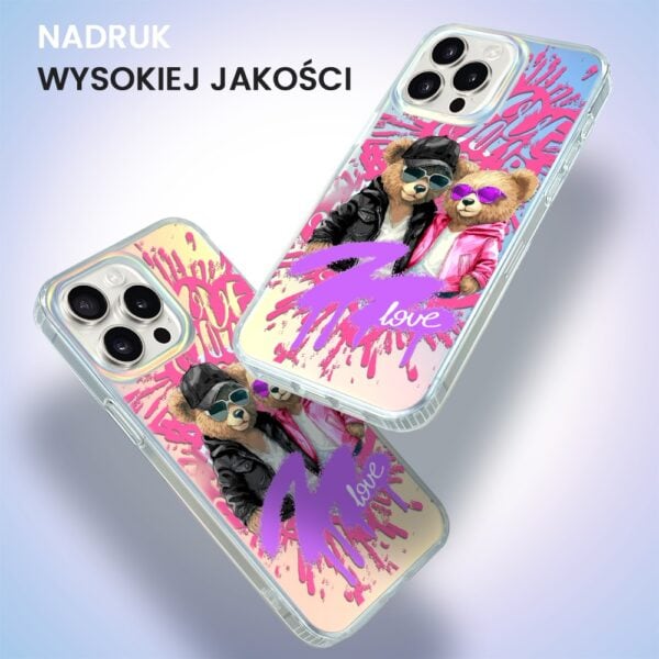 Etui do iPhone 14 Pro Max, Bear With Me, Couple in Love, zakochana para, zmieniające kolor (1)
