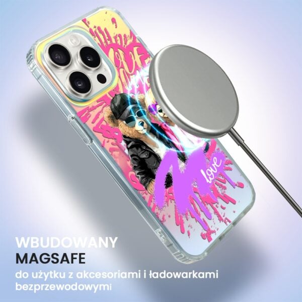 Etui do iPhone 14 Pro Max, Bear With Me, Couple in Love, zakochana para, zmieniające kolor (5)