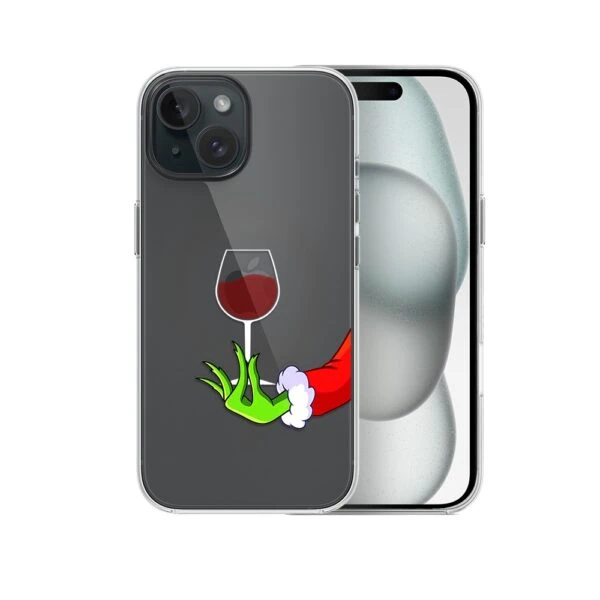 iPhone z etui wino i kwiat.