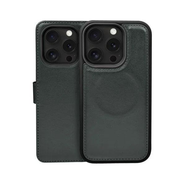 Etui do iPhone 16 Pro 3w1 Magsafe Double Book, zestaw etui oraz kabura z podstawką, czarne (4)