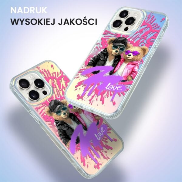 Etui do iPhone 16 Pro, Bear With Me, Couple in Love, zakochana para, zmieniające kolor (5)