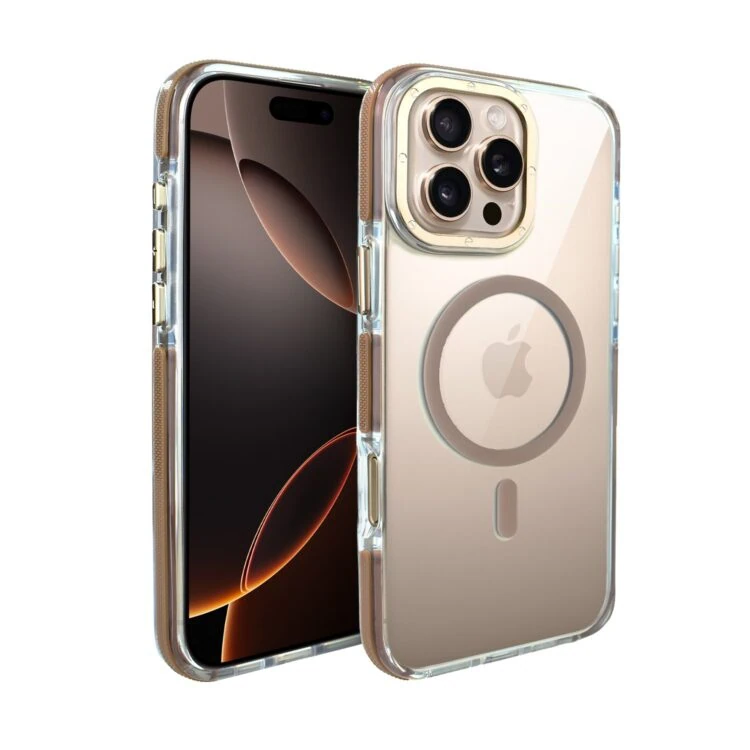 iPhone w przezroczystym etui.