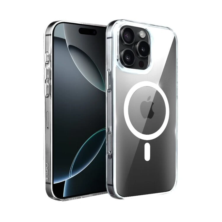 Etui-do-iPhone-16-Pro-Ibizu-Crystal-Glass-z-MagSafe-szklo-hartowane-przezroczyste-czarny-telefon-1