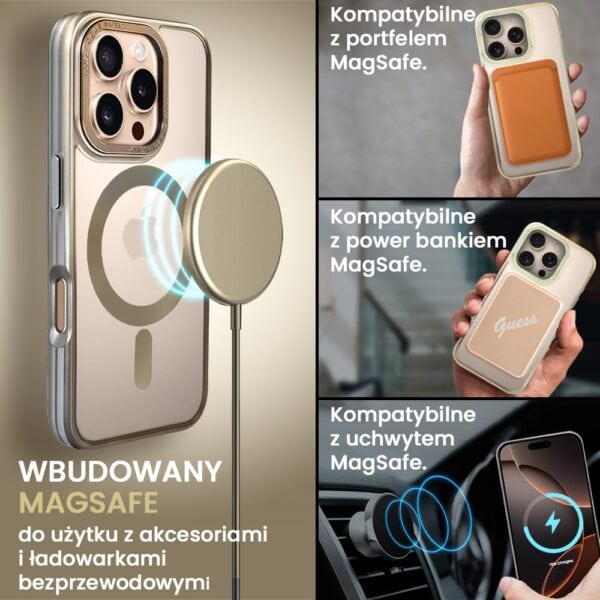 Etui z MagSafe do iPhone, akcesoria, ładowanie bezprzewodowe.