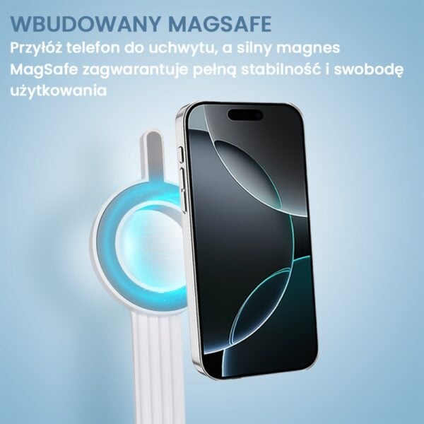 Stojakuchwyt do selfie z funkcją MagSafe, biały (4)