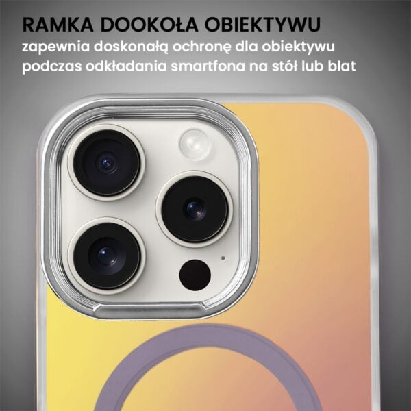 Zapasowa ramka do etui Miami Vibe iPhone 16 Pro16 Pro Max, srebrna (1)