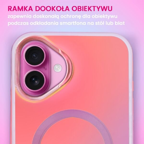Zapasowa ramka do etui Miami Vibe iPhone 1616 Plus, różowa (1)