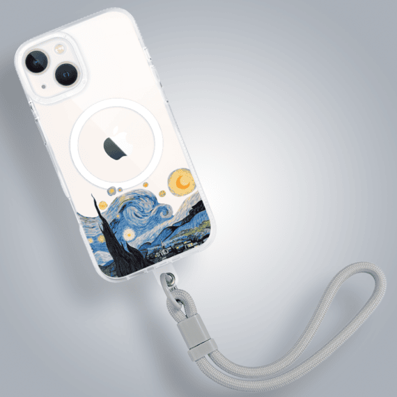 Etui do iPhone 13 z MagSafe, obraz Van Gogh, przeźroczyste (3)