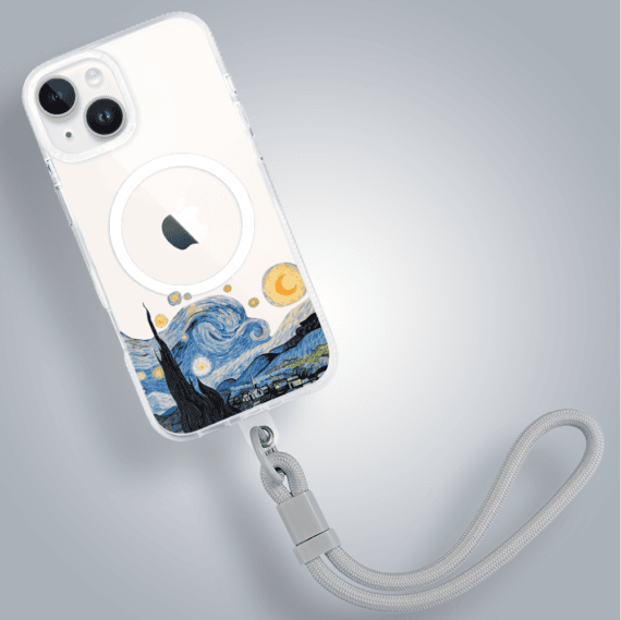 Etui do iPhone 14 z MagSafe, obraz Van Gogh, przeźroczyste (5)
