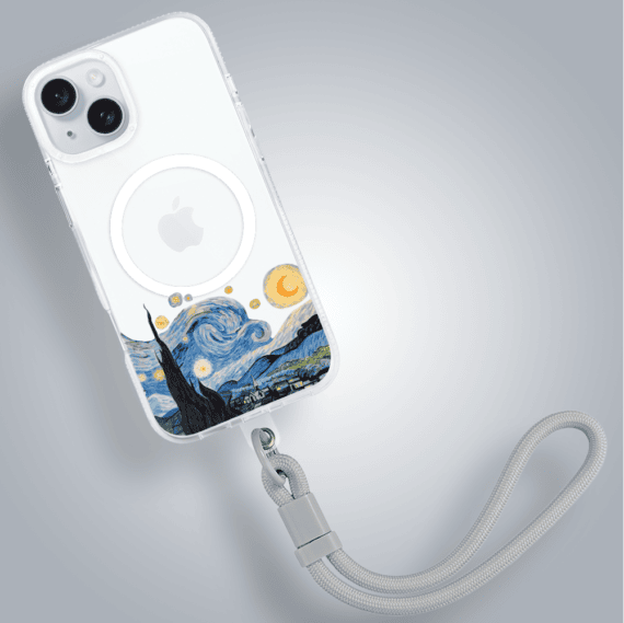 Etui do iPhone 15 z MagSafe, obraz Van Gogh, przeźroczyste (4)