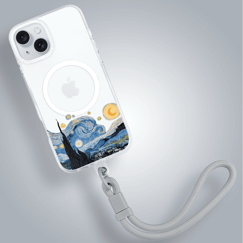 Etui do iPhone 15 z MagSafe, obraz Van Gogh, przeźroczyste (4)