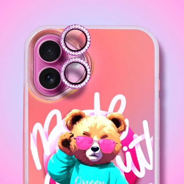 Etui do iPhone 16 MagSafe Bear With Me, Pink Queen, głęboki mieniący się kolor, różowe ombre (9)