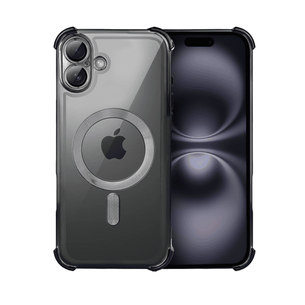 Etui do iPhone 16 MagSafe Luxury Anti-Shock Lens Protect, czarne (2)