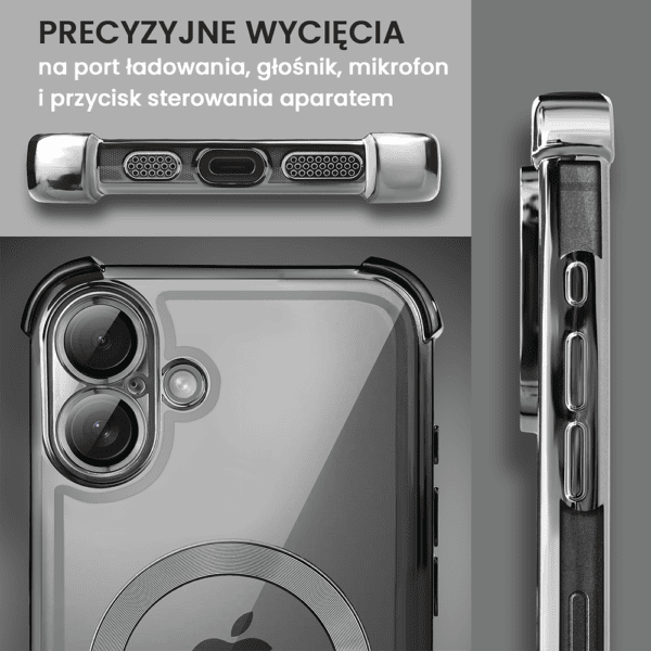Etui do iPhone 16 MagSafe Luxury Anti-Shock Lens Protect, czarne (8)
