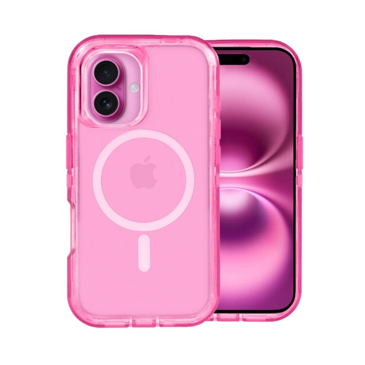 Etui do iPhone 16 Plus Crystal Armor Magsafe, Anti-Drop pancerne 3w1, ametyst (3)