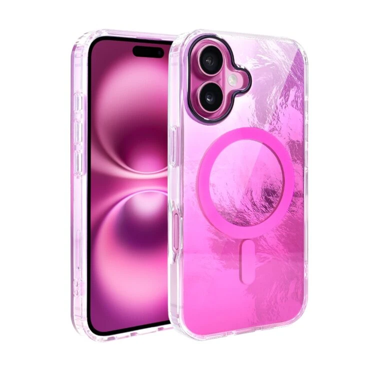 Etui do iPhone 16 Pro Max, Mystic Ring z MagSafe, eteryczny efekt 3D, głębia różu (4)