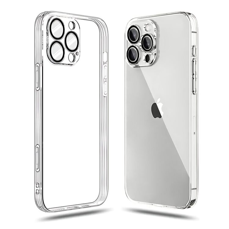 Etui do iPhone 16 Pro Slim Protect Full Cover z osłoną kamery i obiektywów 9H, przeźroczyste (1)