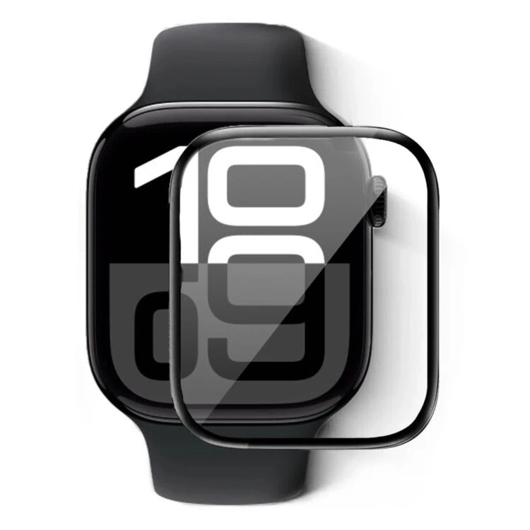 Szkło hybrydowe 5D niewidoczne na cały ekran do Apple Watch Series 10 - 42 mm (4)