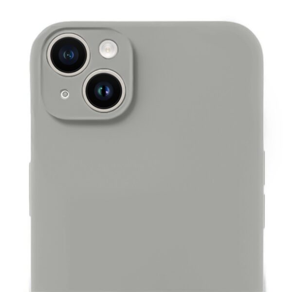 Etui do iPhone 13 silikonowe z mikrofibrą soft touch z osłoną na aparat, vintage beż (3)
