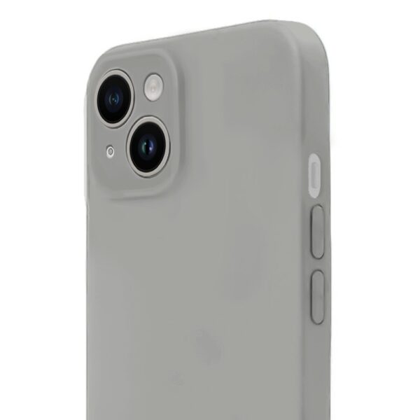 Etui do iPhone 13 silikonowe z mikrofibrą soft touch z osłoną na aparat, vintage beż (6)
