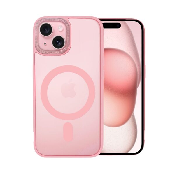 Etui do iPhone 15 Plus Color Flush Frame z MagSafe, różowe (7)