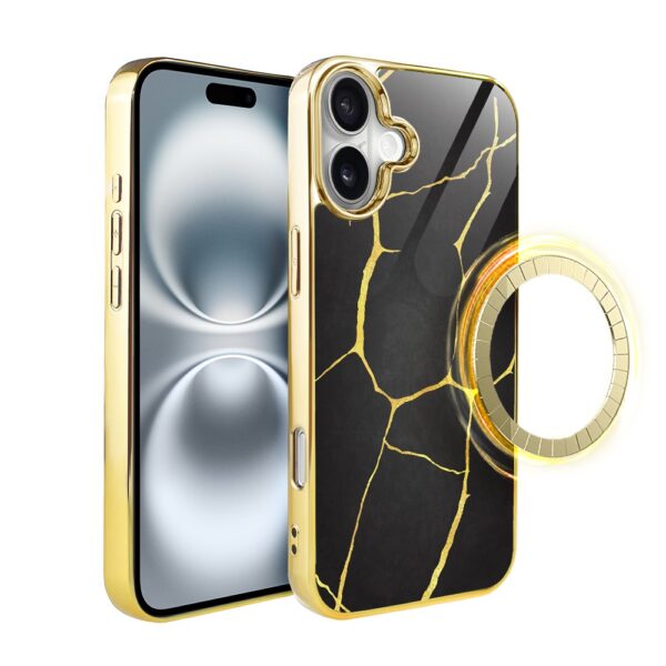 Etui-do-iPhone-16-Elite-Glass-z-MagSafe-Kintsugi-czarna-porcelana-zlote-pop-4