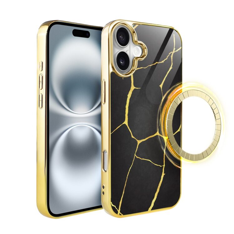 Etui-do-iPhone-16-Elite-Glass-z-MagSafe-Kintsugi-czarna-porcelana-zlote-pop-4