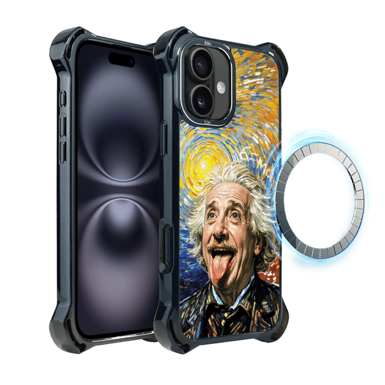 Etui do iPhone 16, Ibizu DropGuard Ultra z MagSafe, Einstein (3)