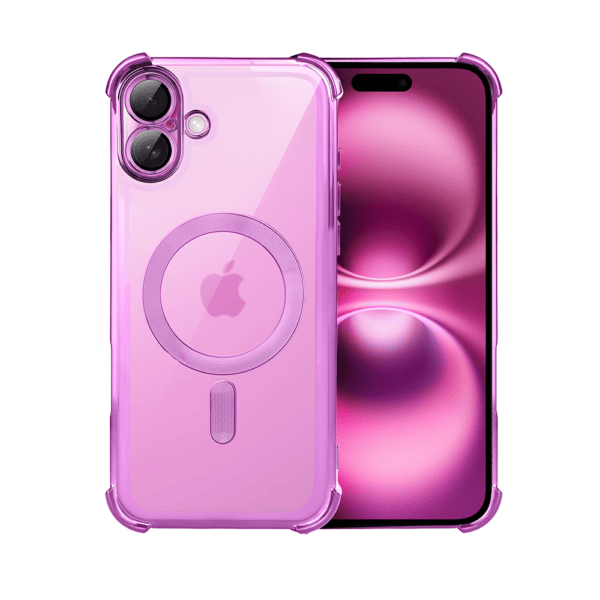 Etui do iPhone 16 Plus MagSafe Luxury Anti-Shock Lens Protect, różowe (2)