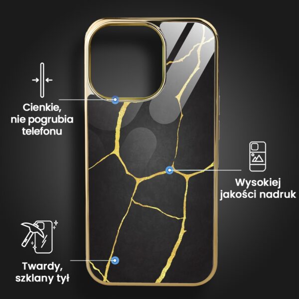 Etui-do-iPhone-16-Pro-Elite-Glass-z-MagSafe-Kintsugi-czarna-porcelana-zlote-pop-5