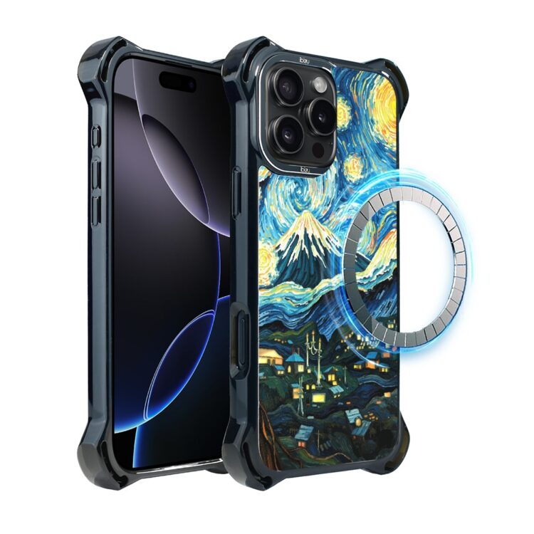Etui do iPhone 16 Pro Max, DropGuard Ultra z MagSafe, Van Gogh, gwieździsta noc (3)