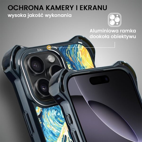 Etui do iPhone 16 Pro Max, DropGuard Ultra z MagSafe, Van Gogh, gwieździsta noc (6)