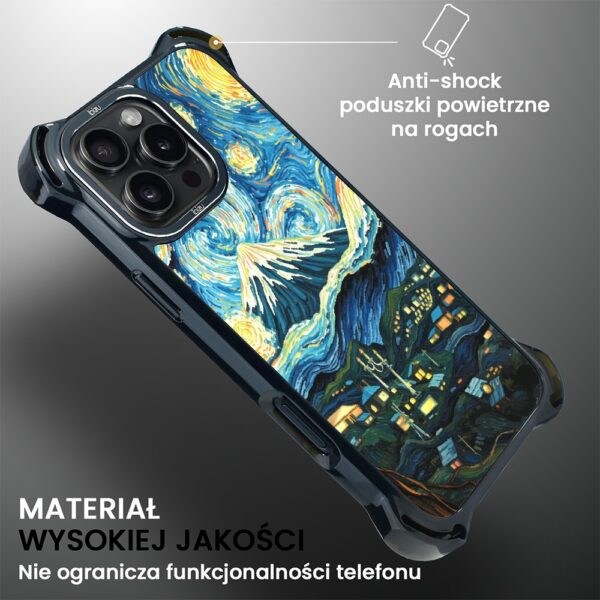 Etui do iPhone 16 Pro Max, DropGuard Ultra z MagSafe, Van Gogh, gwieździsta noc (7)