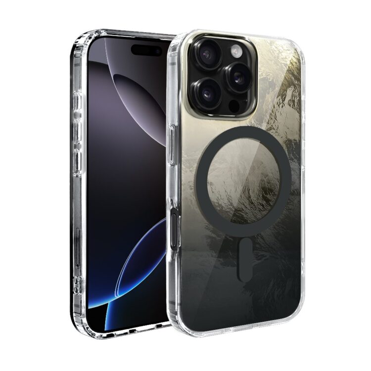 Etui do iPhone 16 Pro, Mystic Ring z MagSafe, eteryczny efekt 3D, barwy czerni (2)