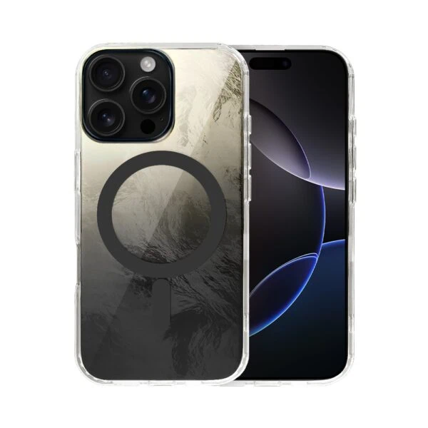 Etui do iPhone 16 Pro, Mystic Ring z MagSafe, eteryczny efekt 3D, barwy czerni (3)