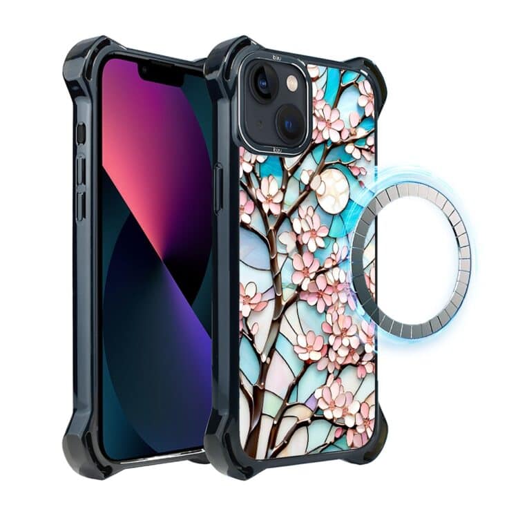 Etui do iPhone 13, Ibizu DropGuard Ultra z MagSafe, Barwy Szkła, Księżycowa Wiśnia (7)