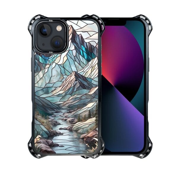 Etui do iPhone 13, Ibizu DropGuard Ultra z MagSafe, Barwy Szkła, górski potok (5)