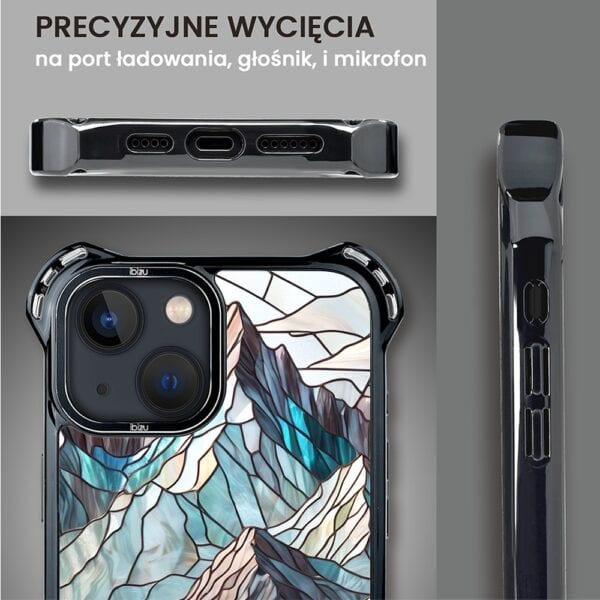 Etui do iPhone 13, Ibizu DropGuard Ultra z MagSafe, Barwy Szkła, górski potok (8)