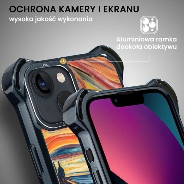 Etui do iPhone 13, Ibizu DropGuard Ultra z MagSafe, Edvard Munch, krzyk kota (5)
