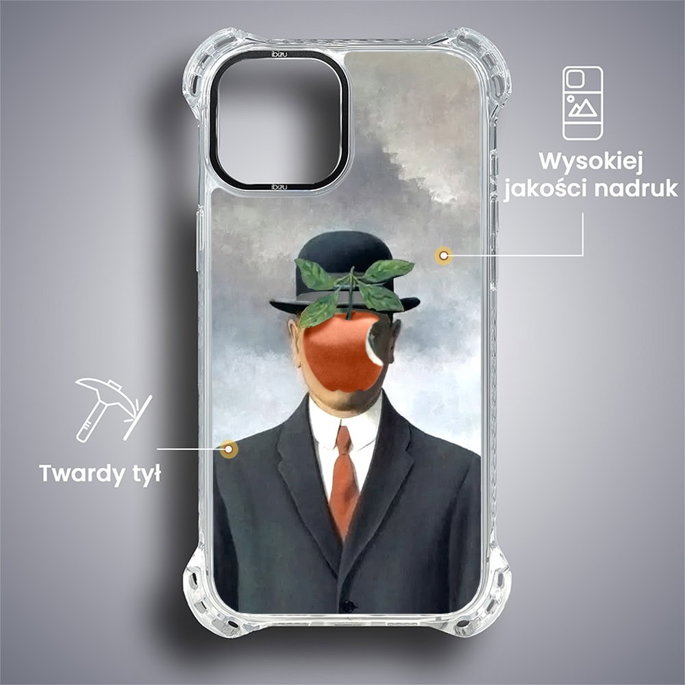 Etui do iPhone 13, Ibizu DropGuard Ultra z MagSafe, Rene Magritte, syn człowieczy (3)