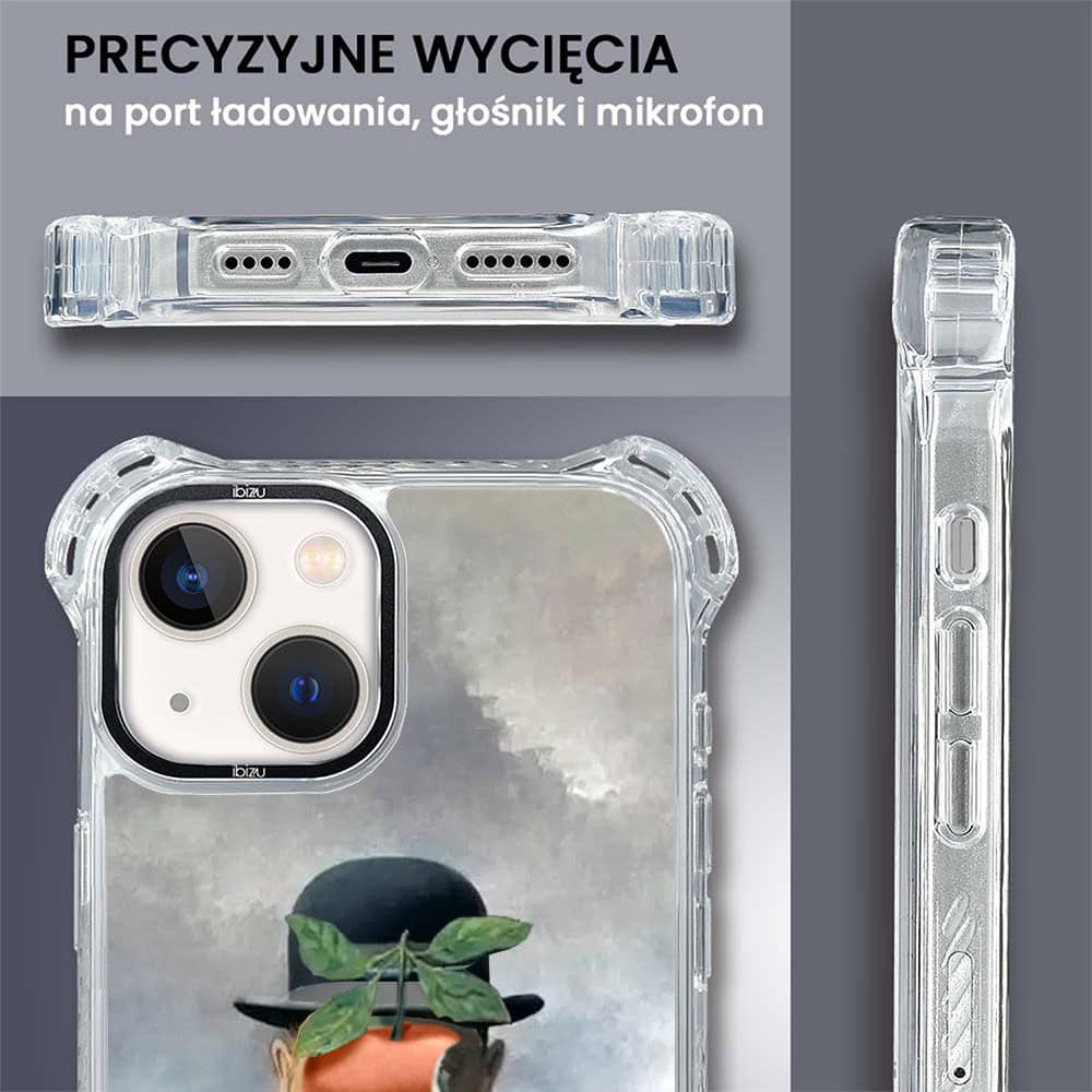 Etui do iPhone 13, Ibizu DropGuard Ultra z MagSafe, Rene Magritte, syn człowieczy (7)