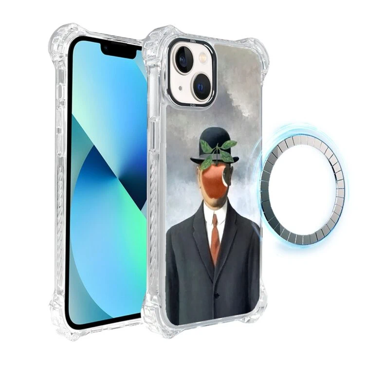 Etui-do-iPhone-13-Ibizu-DropGuard-Ultra-z-MagSafe-Rene-Magritte-syn-czlowieczy-pop